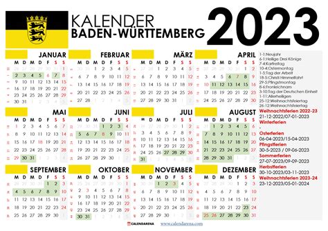 feiertage bw 2023 kalender